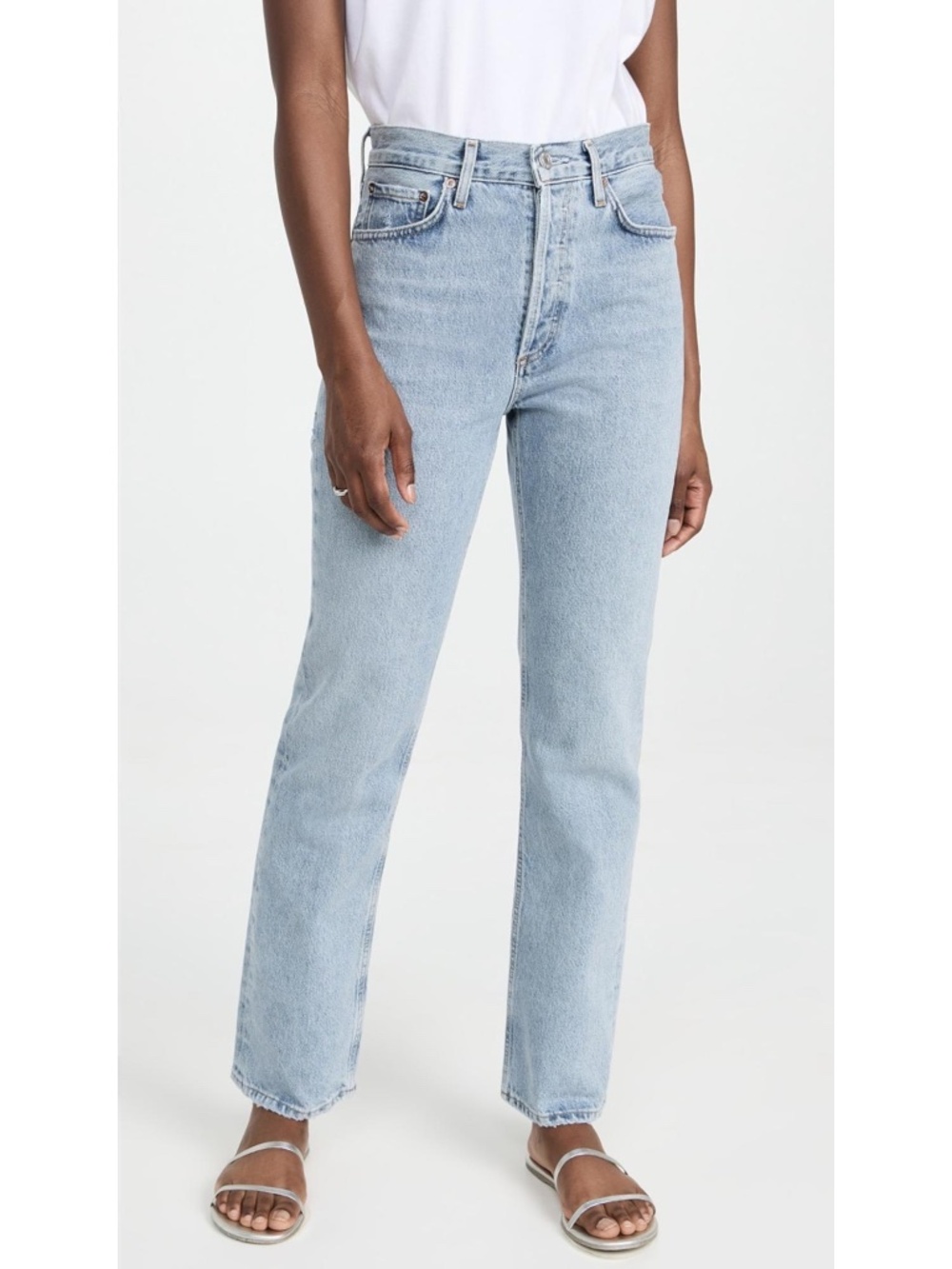 AGOLDE Lana Straight Jeans in Riptide
